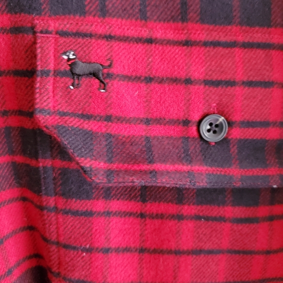 Ladies Cabin Flannel – The Black Dog, size L, red/black plaid, NWT - Picture 4 of 12